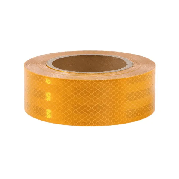 25mm x 5metres Yellow Micro Prismatic Sheeting Reflective Tape