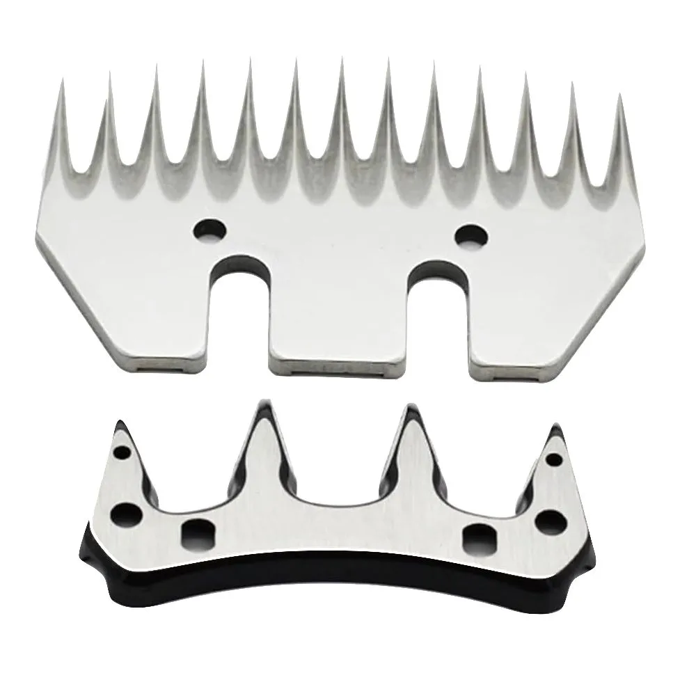 Tool DIY Sheep, Goat Shearing Clipper Blade (13 Teeth) & Comb Set of 2