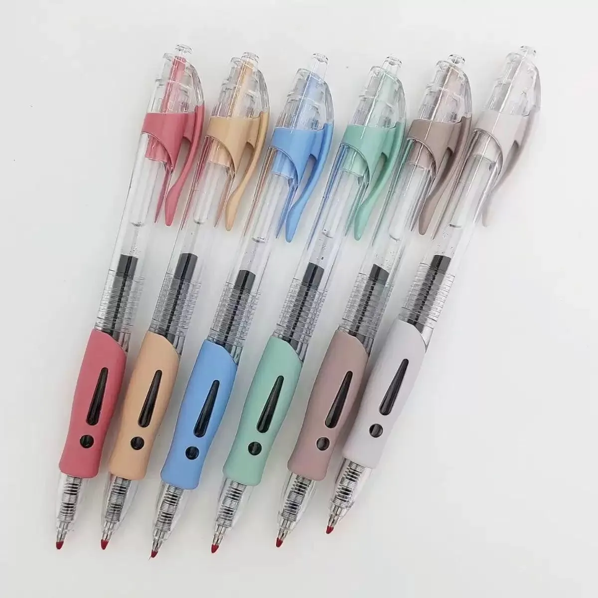 Pastel Retractable 6 Colours Gel Pens Set Drawing Stationery Office School