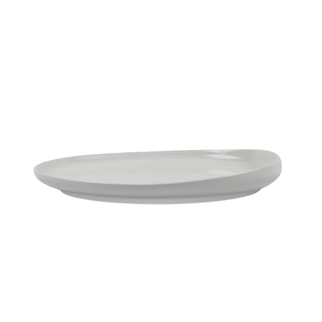 OMADA - Irregular Dinner Plate 27cm White Set of 4