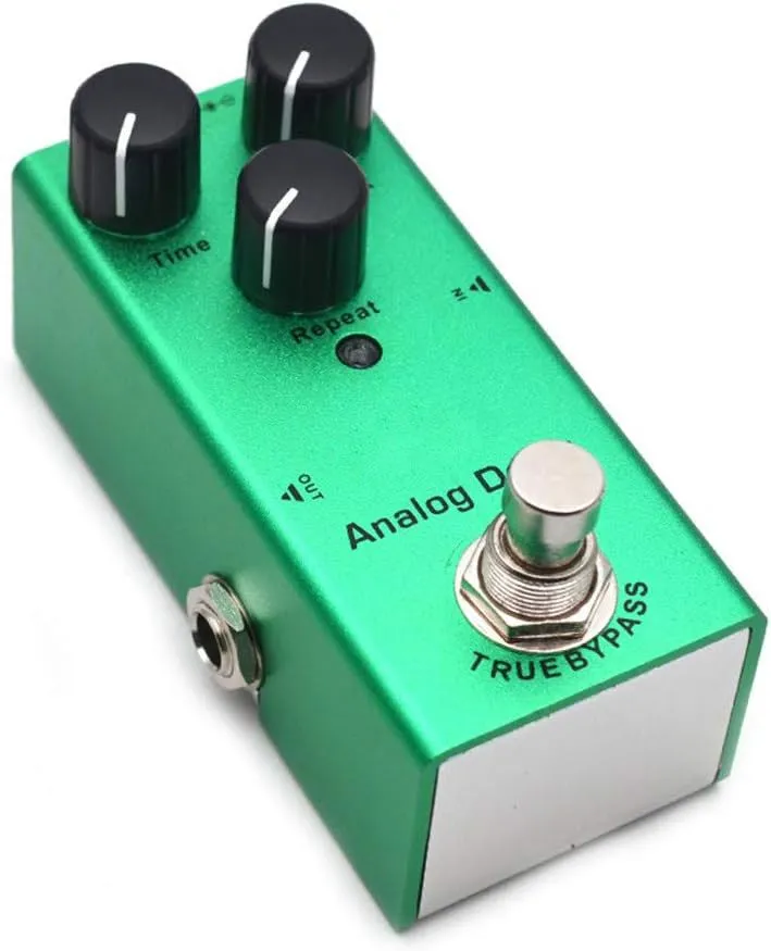 Classic Chorus Guitar Effects Pedal Single Type Dc 9V with True By - Dark Green