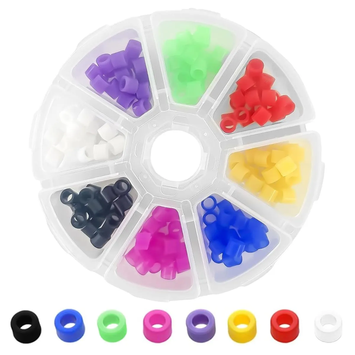 160 Pieces Dental Code Ring Silicone Dental Instrument Color Code Rings