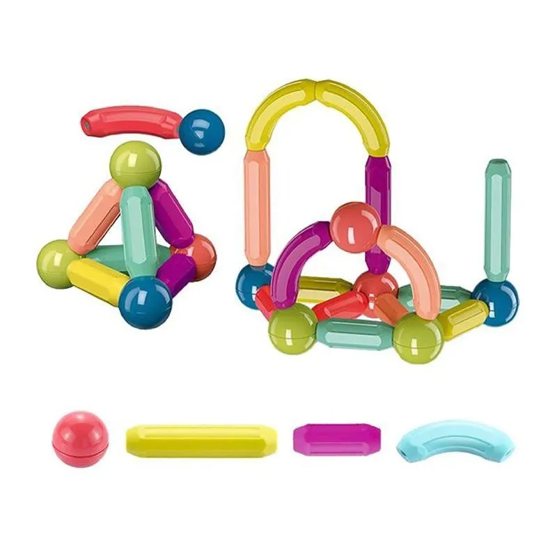 Magnetic Balls and Rods Set for Kids - Set of 25