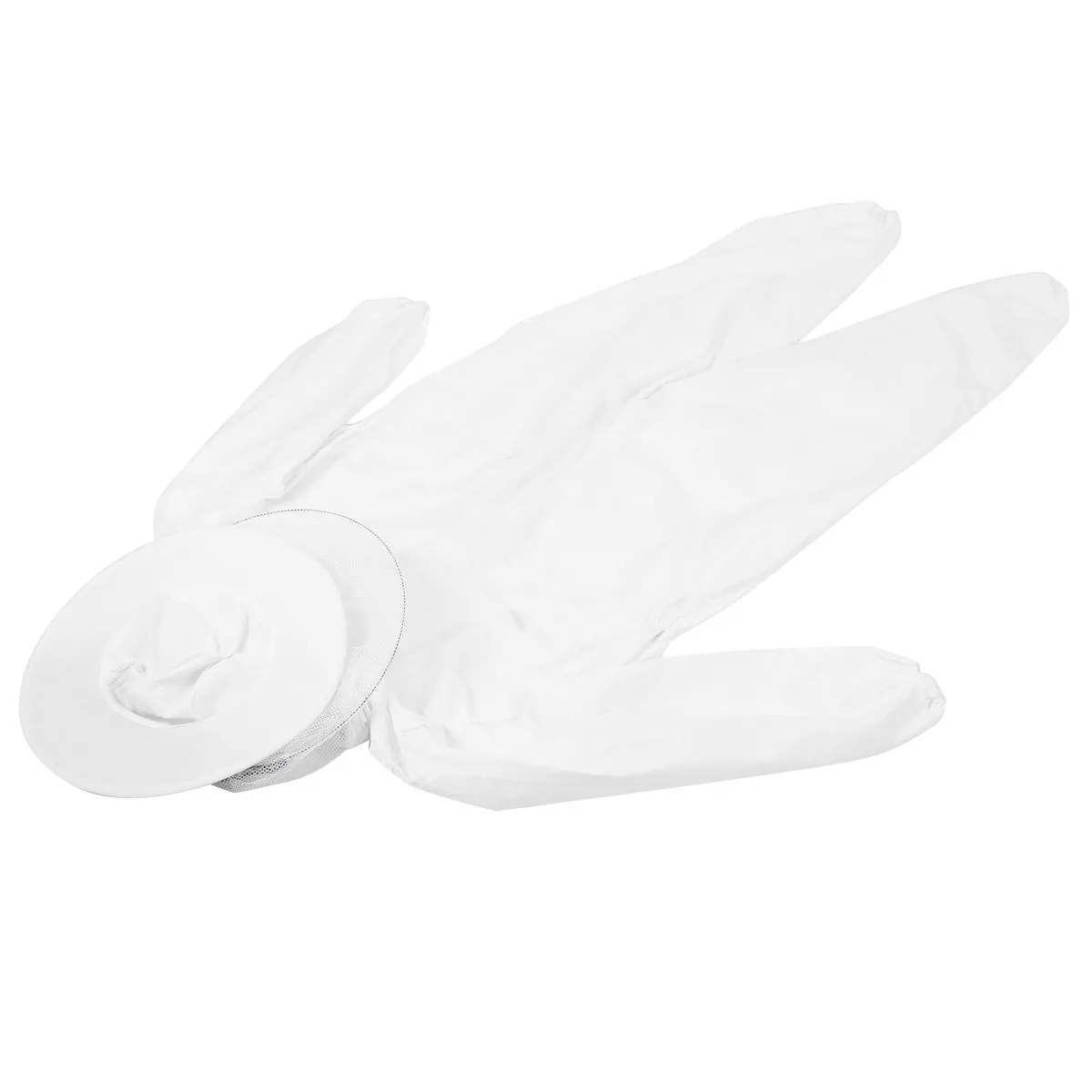 Beekeeping Suit with Dual Zippers One Piece White