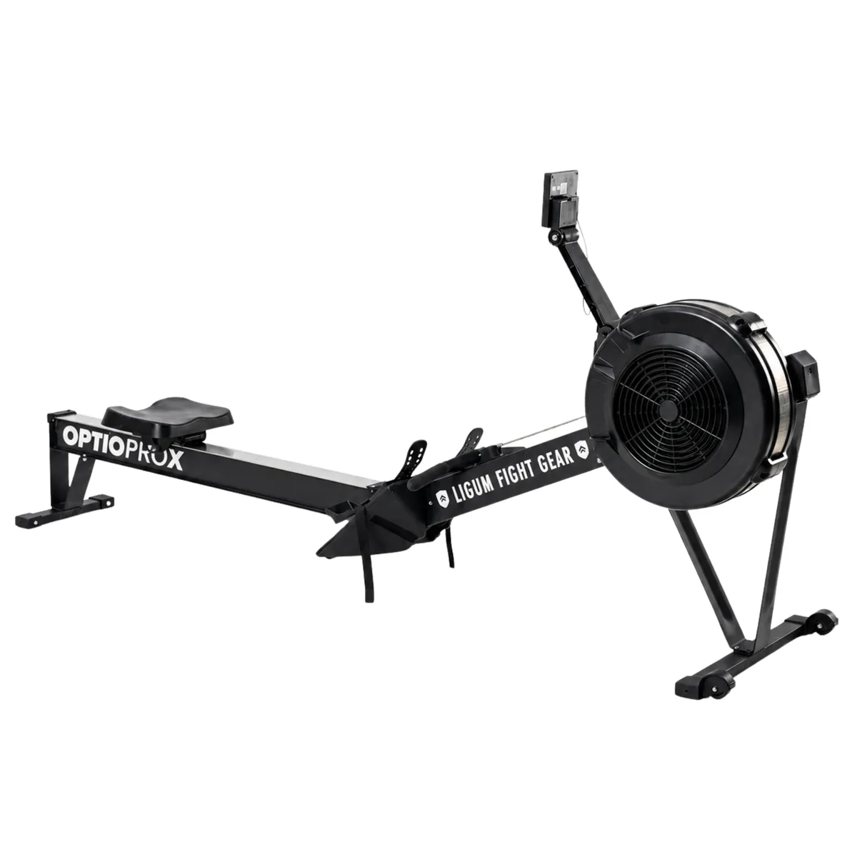OPTIO Pro X - Air Rower - Ludus Series - Cardio, Strength, and Recovery - Black
