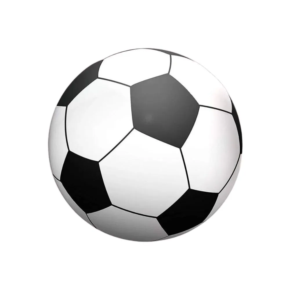 PVC Giant Inflatable Soccer Ball 75cm- Black & White
