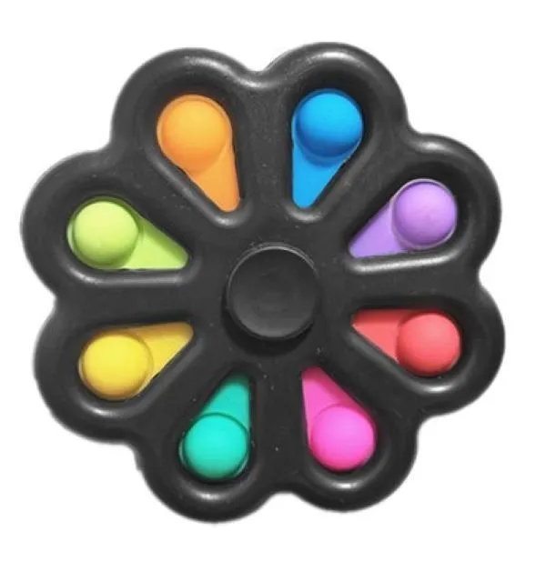 Simple Dimple Spinner Fidget Toy - Black