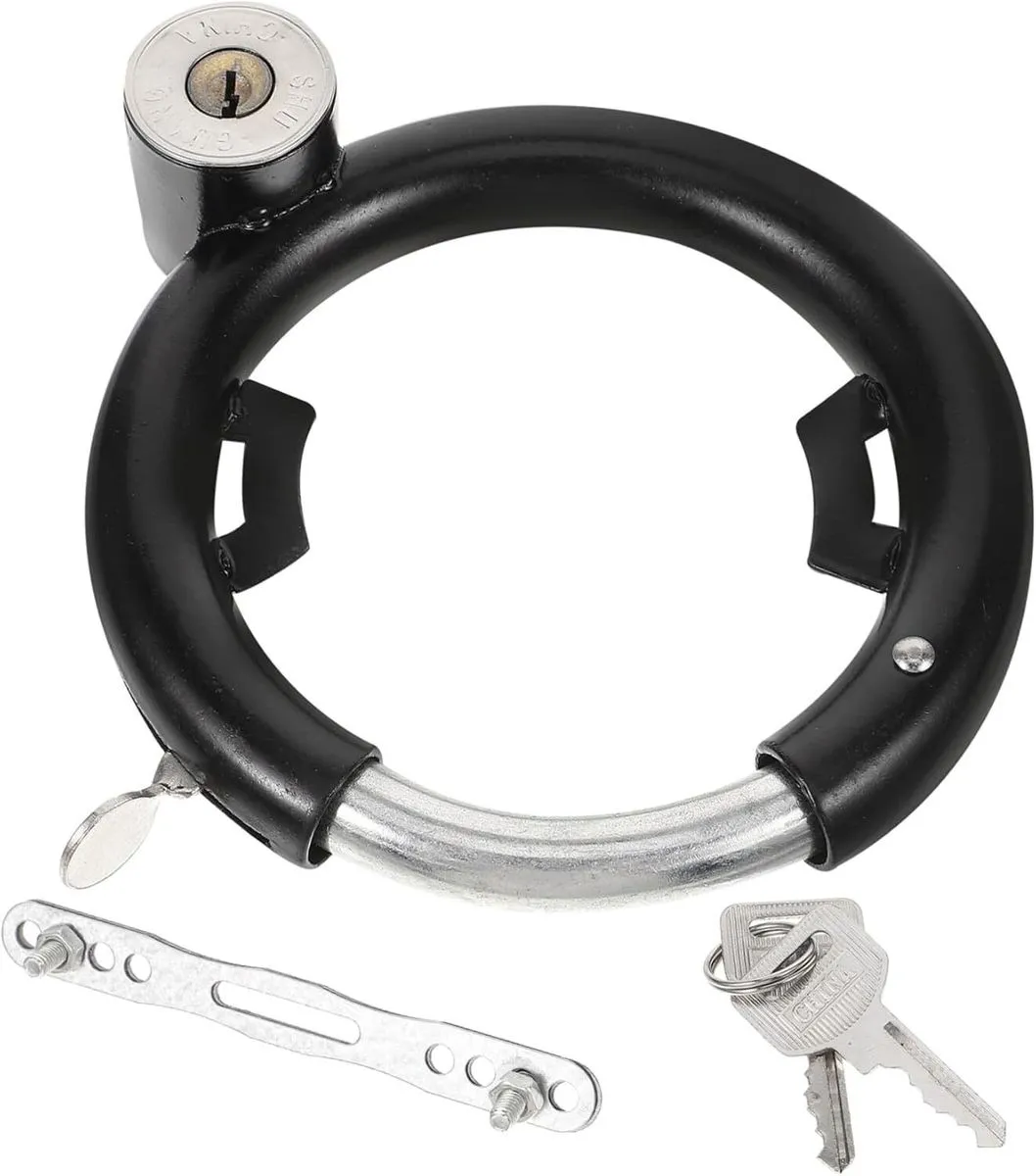 Sturdy Round Bike Lock Wear-Resistant For Electric Bicycles, Scooters
