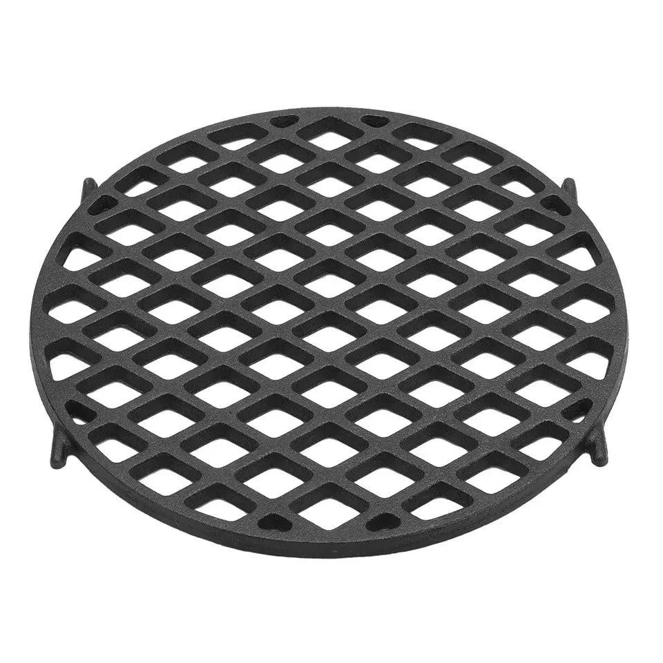 30cm Iron Grilling Grate, BBQ Grilling Net Stand - Black