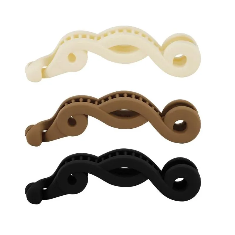 3 Pieces Mixed Curve Banana Hair Clips for Thin Hair