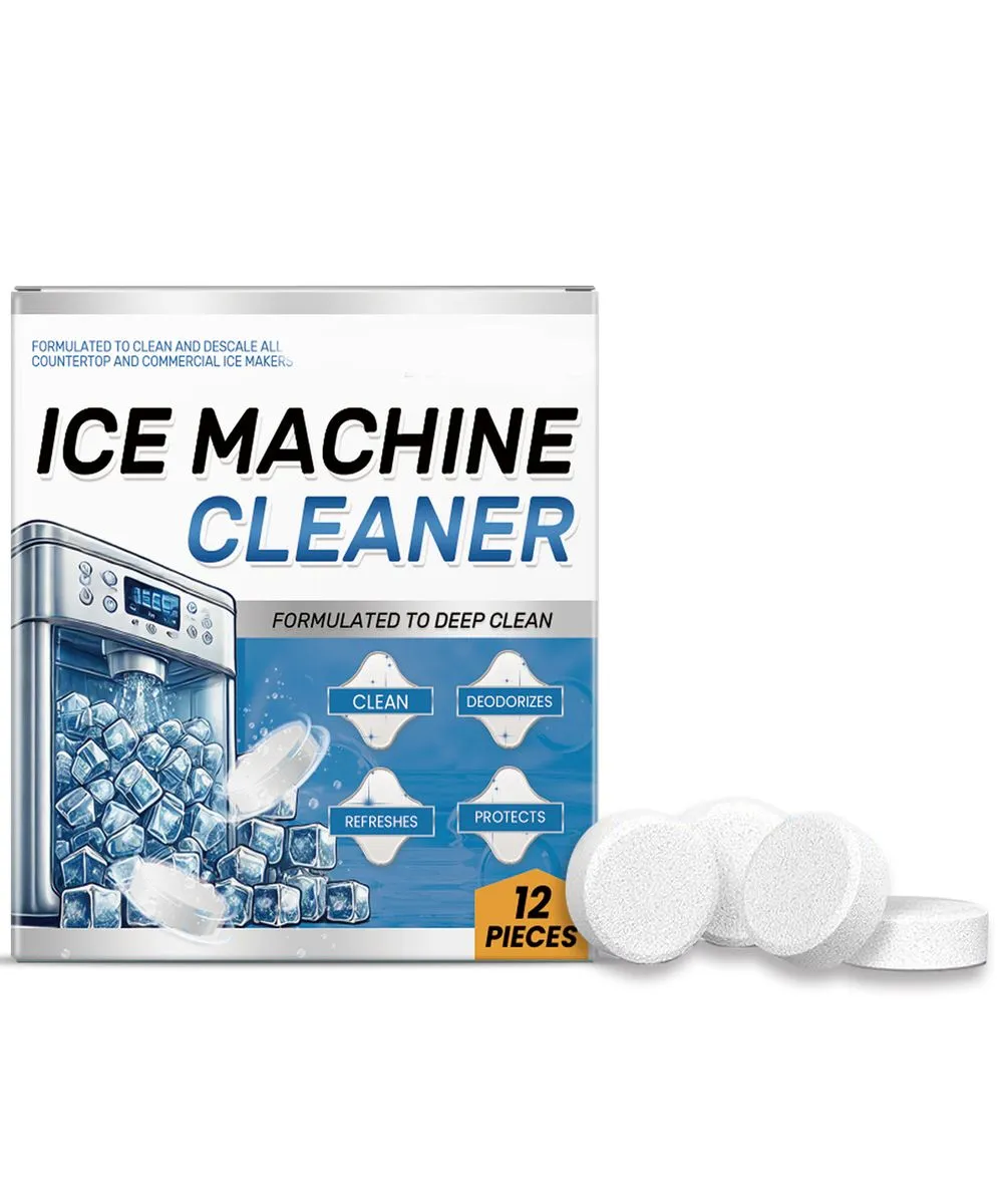 12 Pcs Clean Tablets Ice Machine Cleaner Maker Descaler for Ice Makers