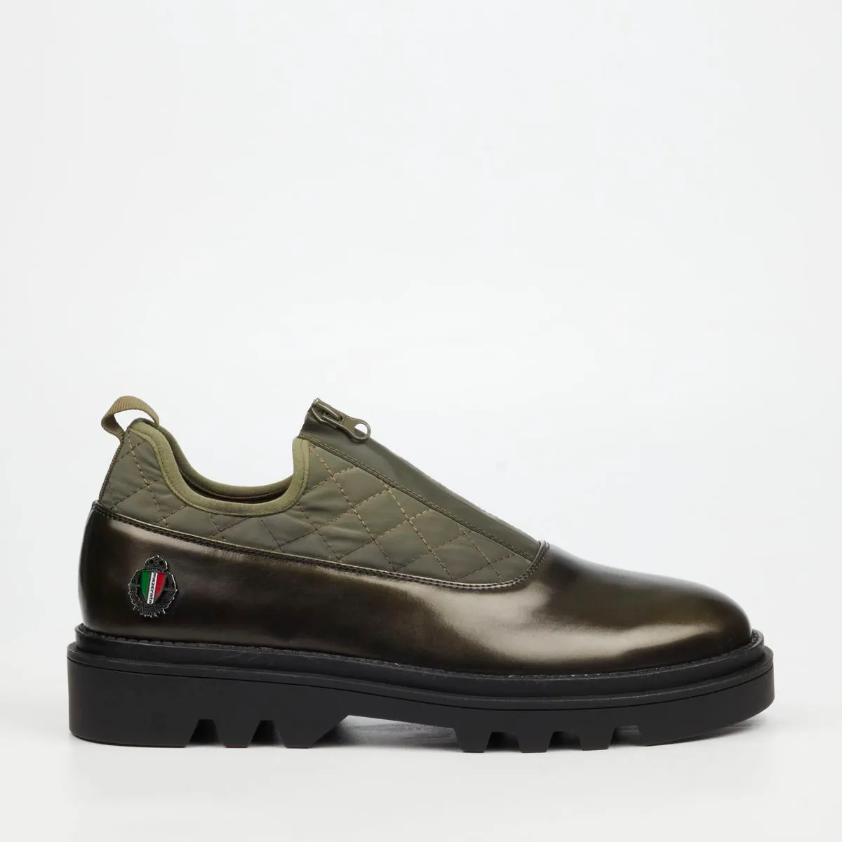 Mazerata Vinchey 3 Men Nylon / Faux Wax Shoes - Olive