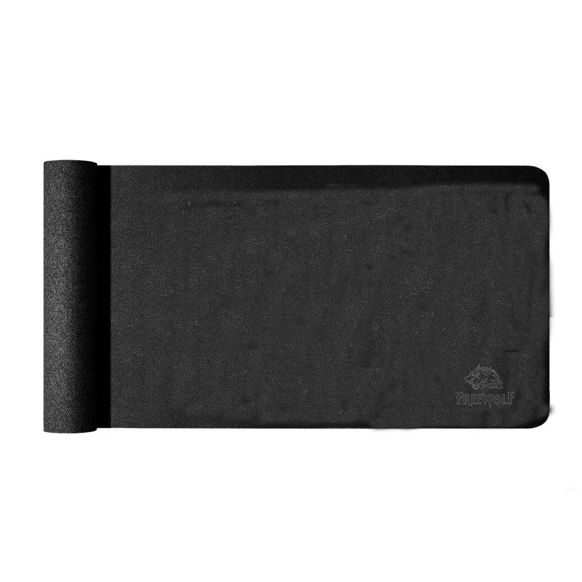 Large Pu Leather Mouse Pad Desktop Anti-Slip Mouse Pad - Black