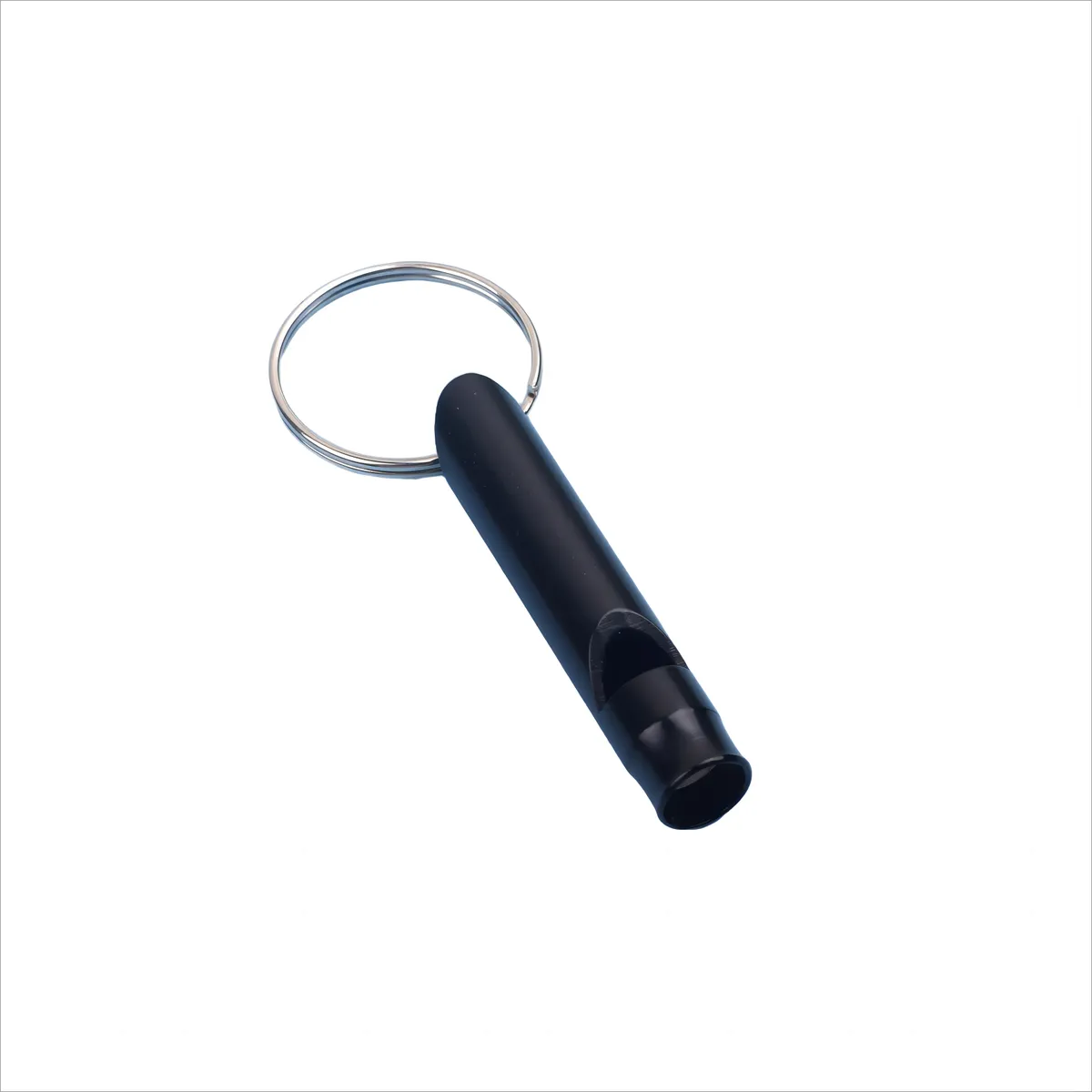 Aluminum Alloy Survival Whistle, Daily Training Whistle, High Pitch - Black