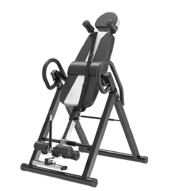 Adjustable Folding Full Body Fitness and Inversion Back Stretching Machine - Black