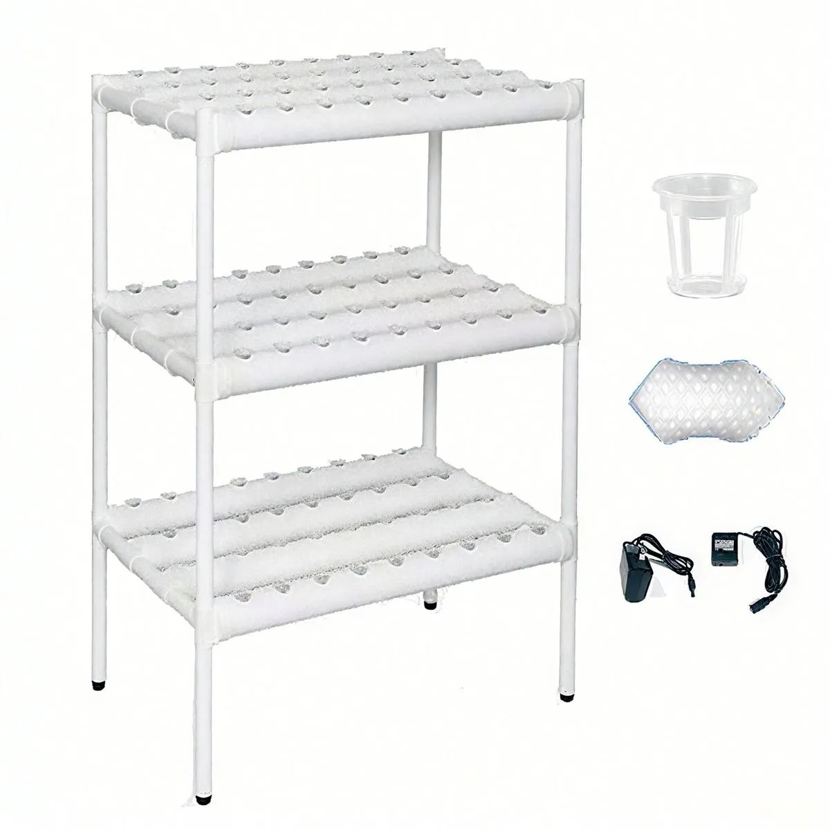Hydroponics Grow System Kit 108 Plant Sites Garden Pipe Hydroponic Grow Set