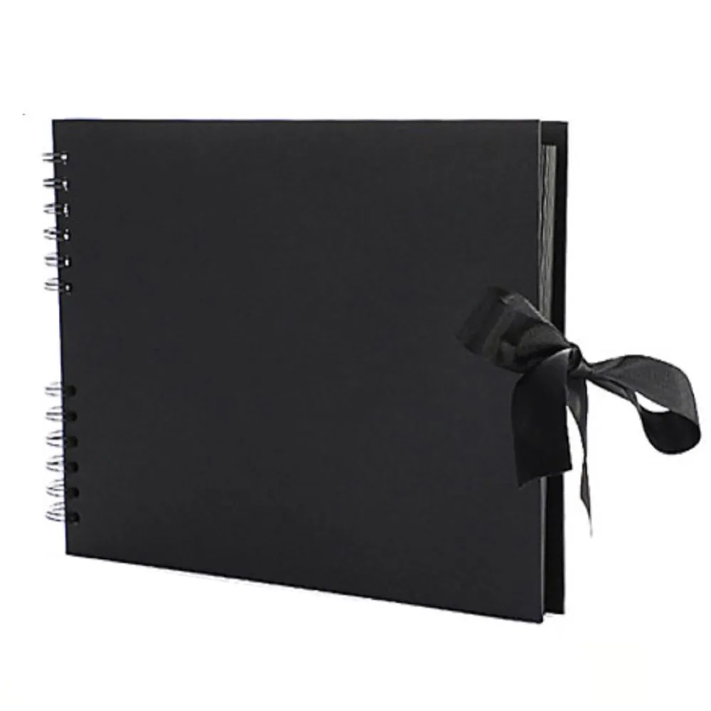 Craft Multifunctional A4 Scrapbooking Album With Inner Cork Pages - Black