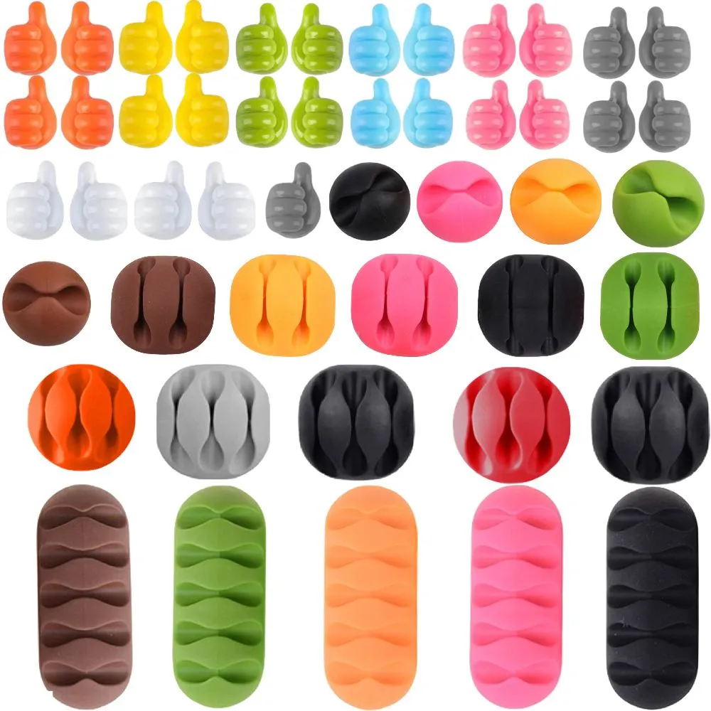 Home Office Computer Cable Organiser Jumbo - Set of 45