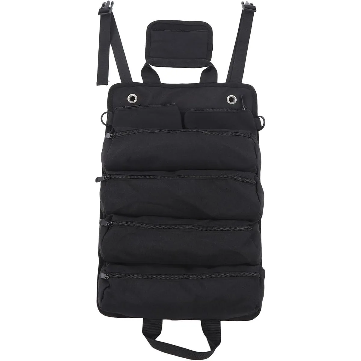 Roll Up Tool Bag/Portable Multipurpose Storage Bag Oxford Cloth - Black