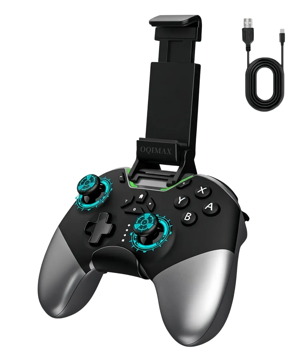 OQIMAX Controller Hall Effect Joysticks Wireless Game Controller