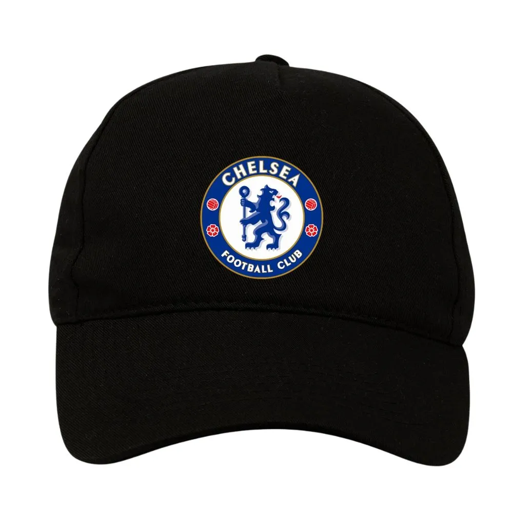 Chelsea Emblem 5 Panel Cap - Black