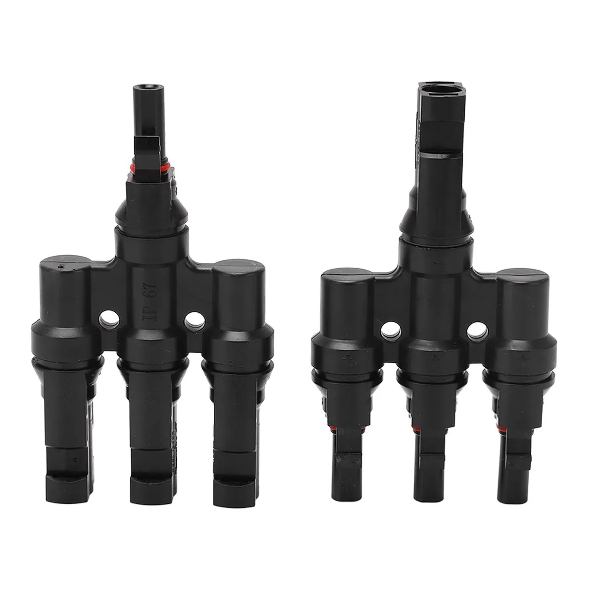 PV Branch Connector 1 to 3 Male & Female 50A 1500V DC IP67 for Solar Panels