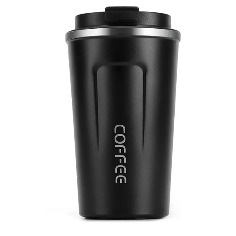 Ten Tech Stainless Steel Vacuum Travel Coffee Mug - 510ml - Black
