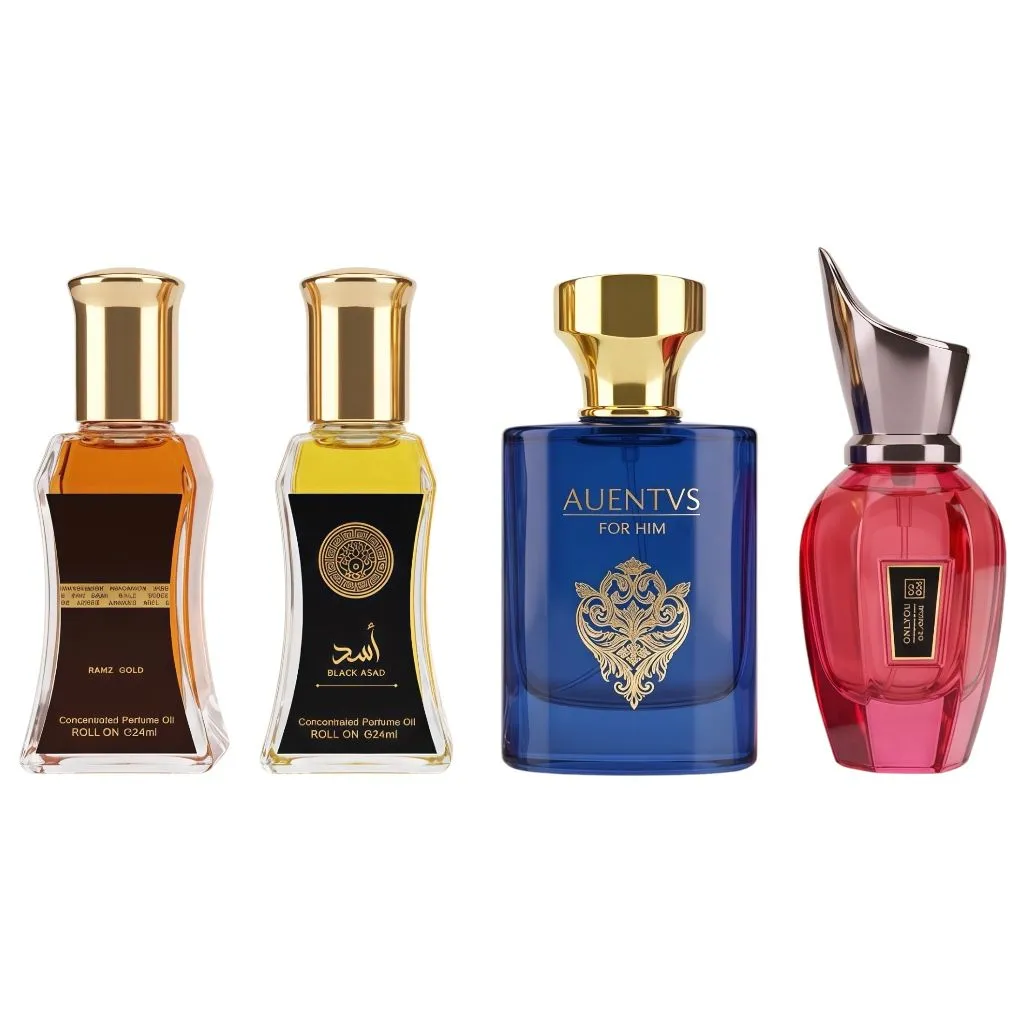 4 Pack Premium Men's Eau De Parfum Concentrated Oil Gift Set 30ml for Him