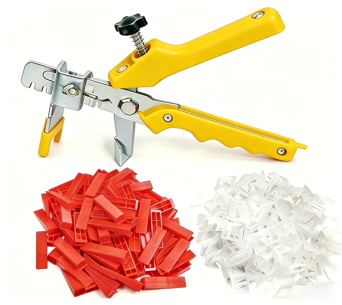 Tile Levelling System Kit | 3mm Clips, Wedges & Plier Wall & Floor Tiling