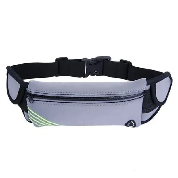 Reflective Running Waist Bag with Water Bottle Holder
