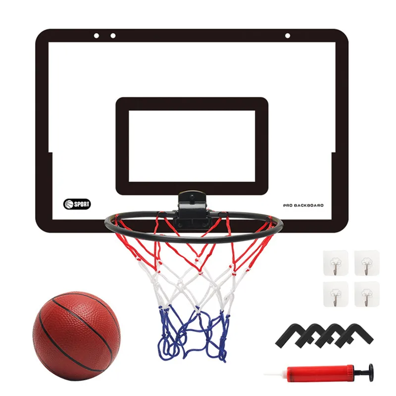 Portable Funny Mini Basketball Hoop Toy Kit Indoor Home Basketball