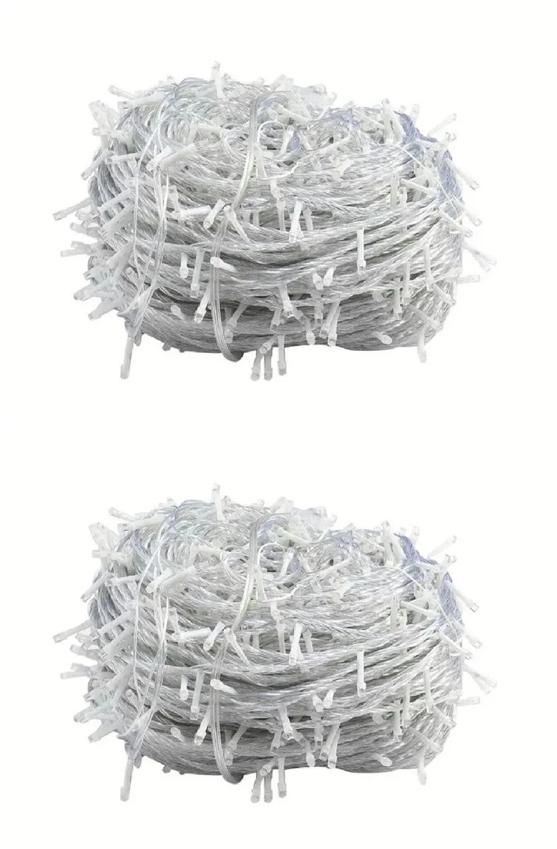 20M Fairy String Lights 120LED Christmas Bedroom Outdoor Decoration 2Pieces - Warm White