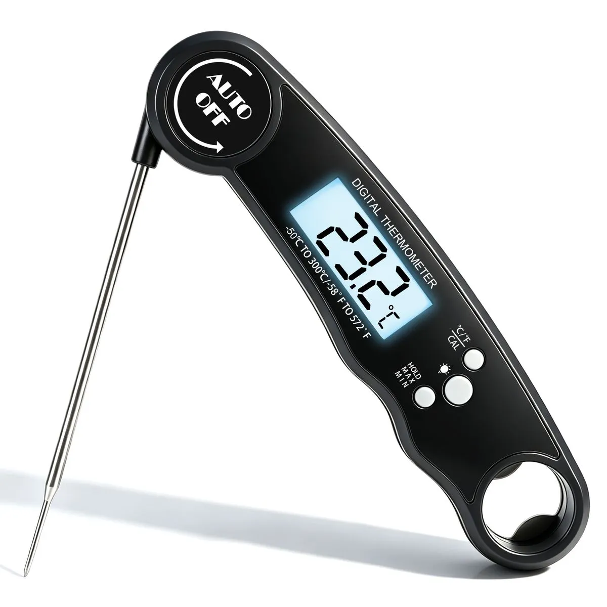 Digital Meat Thermometer Instant Read Folding Probe Accurate for Braai BBQ