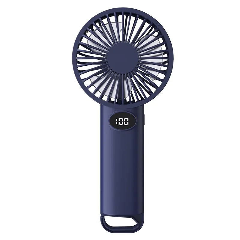 Mini Handheld Fan Portable Quiet Powerful Wind - Blue