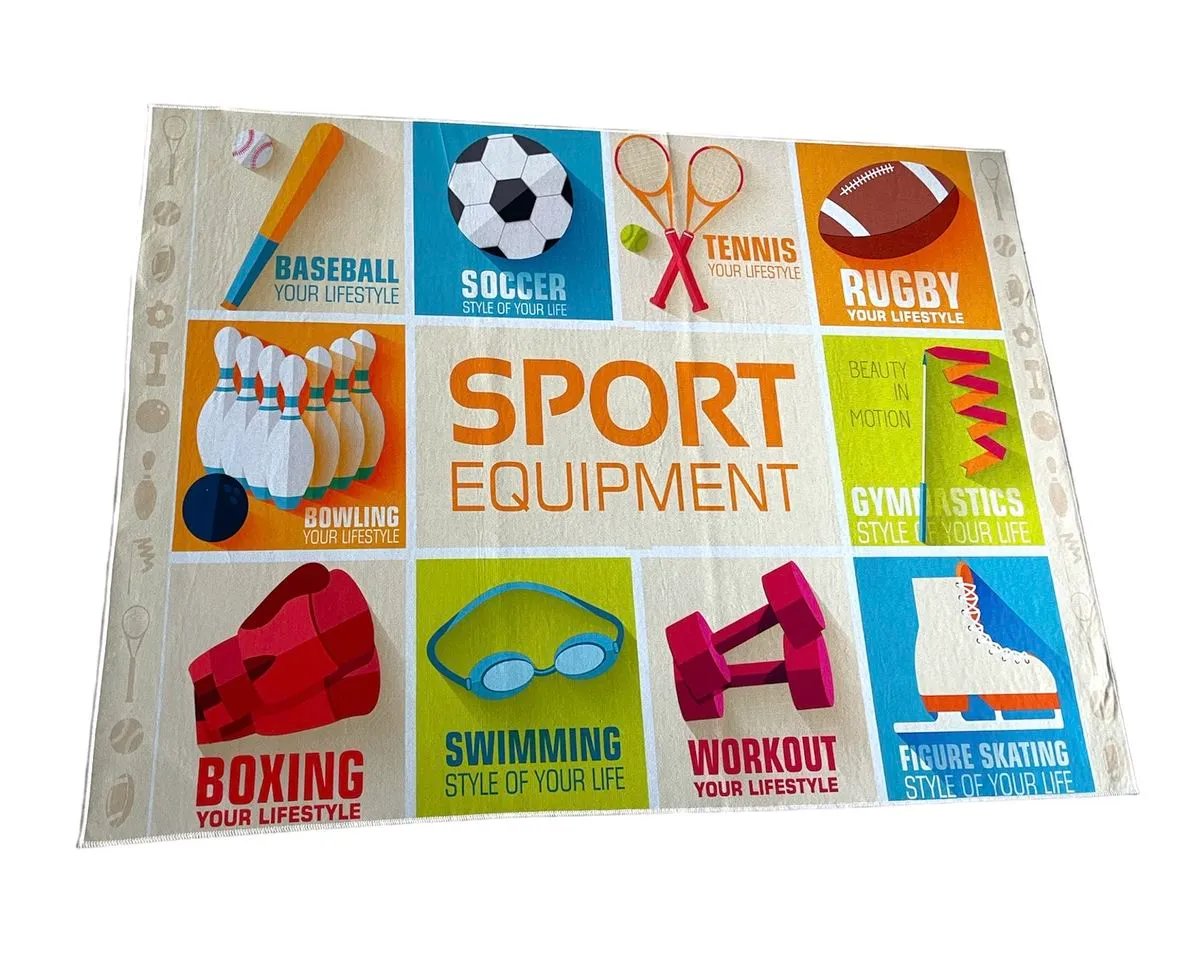 Printed Rectangular ifestyle Play Rug / Carpets