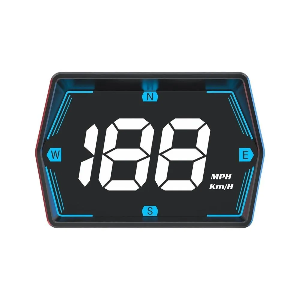 USB Car HUD Head Display Digital Speedometer
