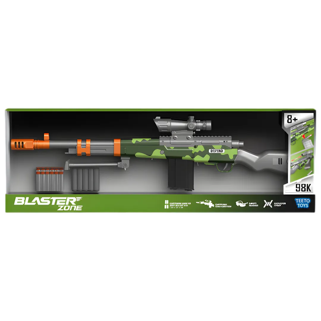 Toy Foam Dart Blaster Gun Set with Scope & Bipod 87cm - Toys for Boys