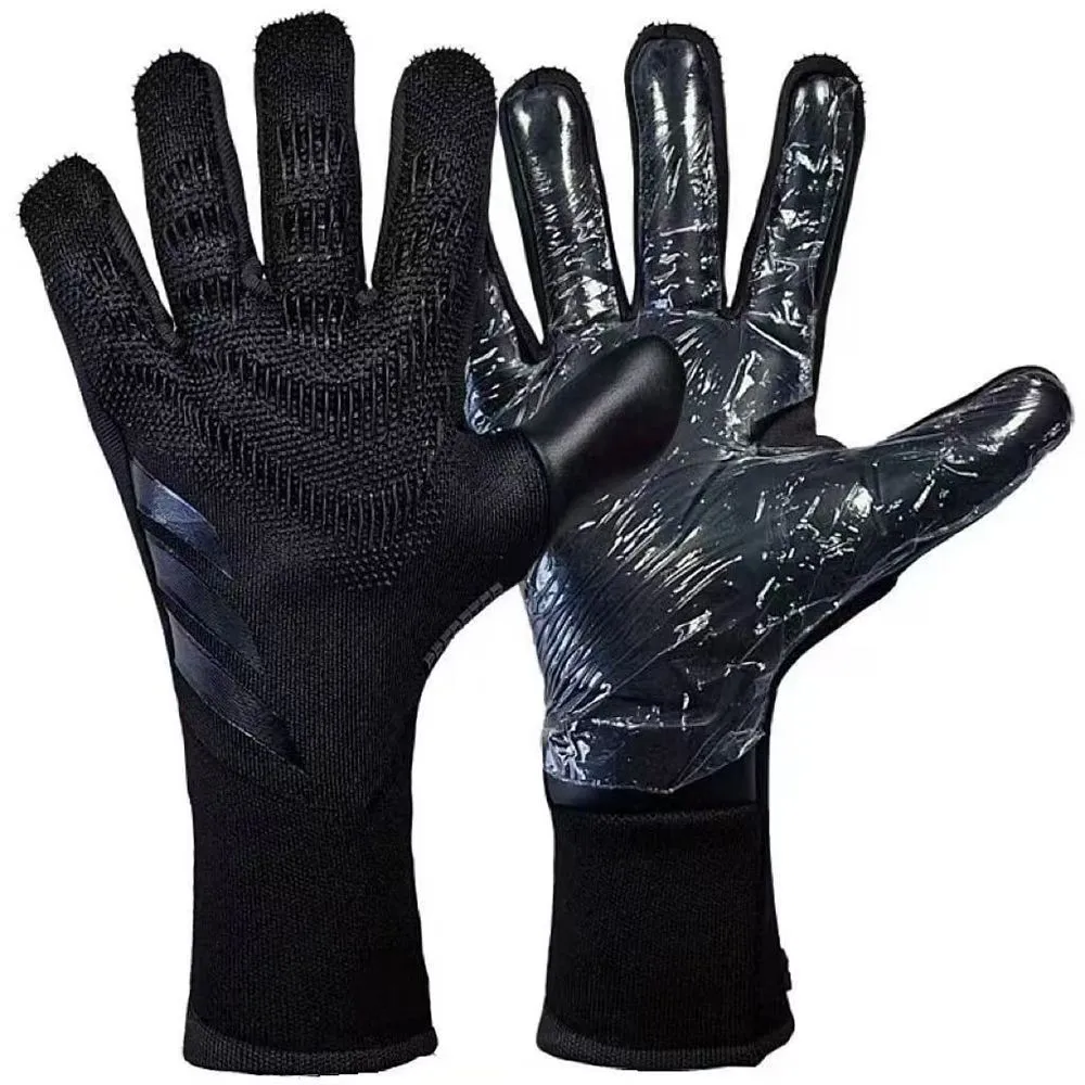 Soccer Goalkeeper Gloves for Adults and Children,Size:8, Black Orange - Black