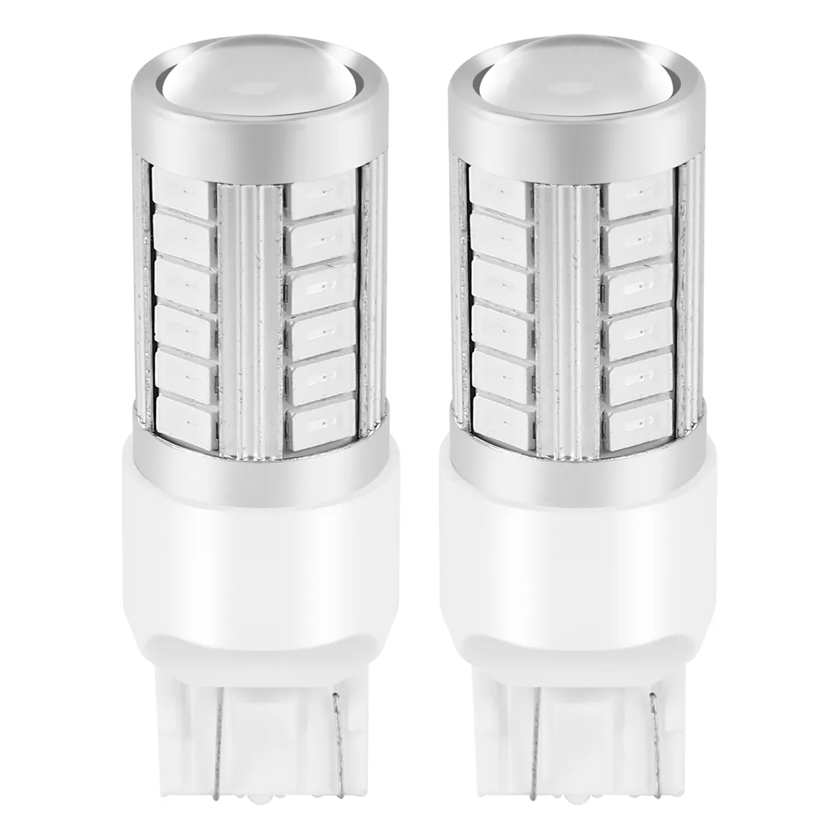 7443, T20 Led Bulbs Red 900 Lumens Turn Signals Light DC 12V 3.6W