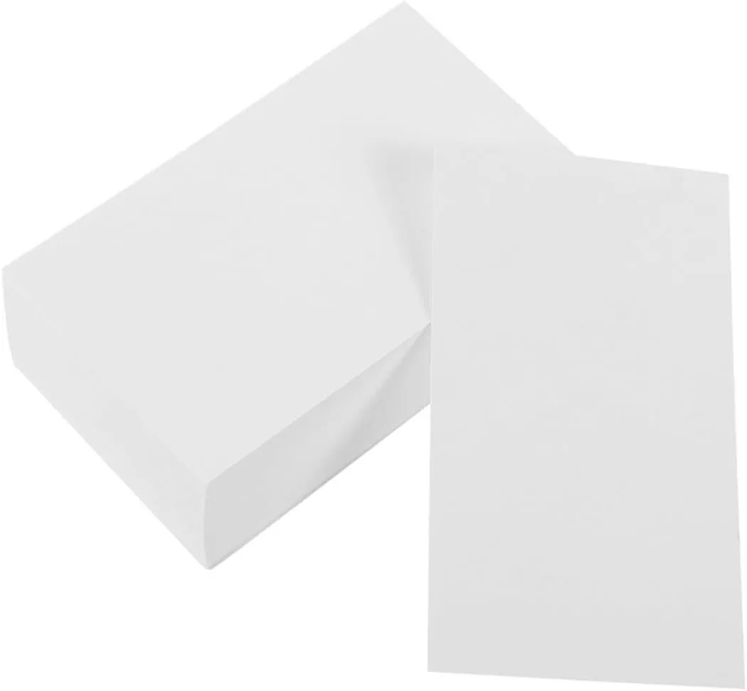 100pcs Small Notecards Style Blank Cards Meeting Notes Scratch Pad