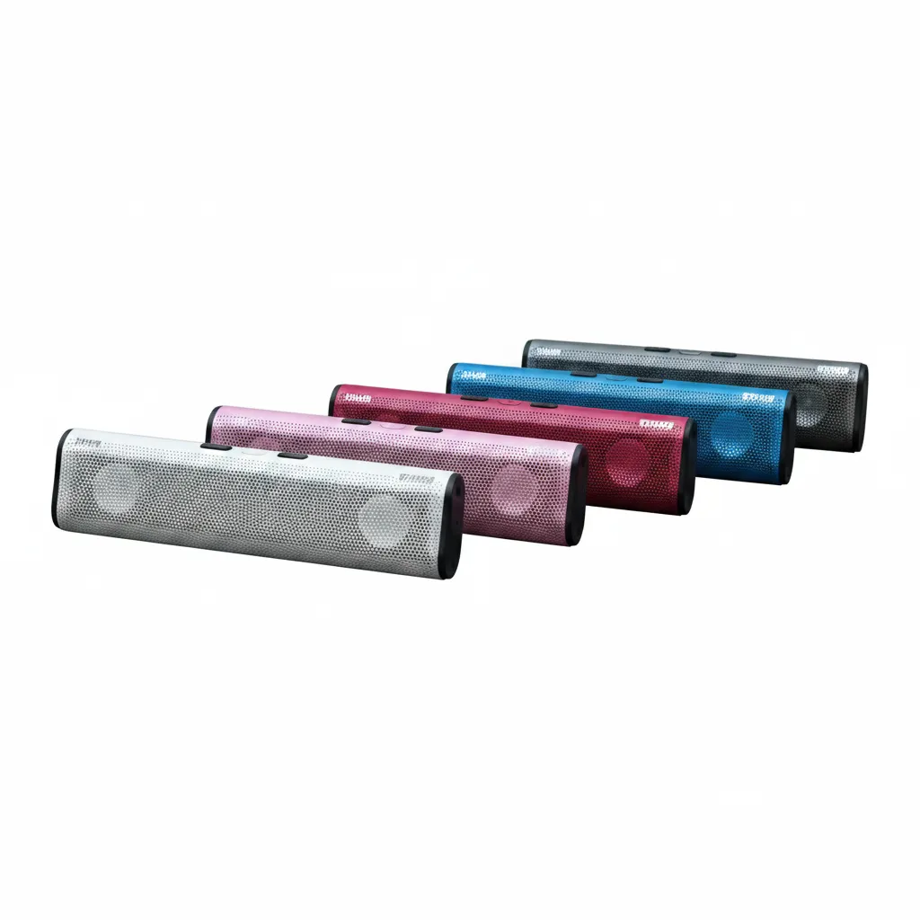 Divoom Compact Pink Travel Speakers with Dual 1.5-Inch Drivers