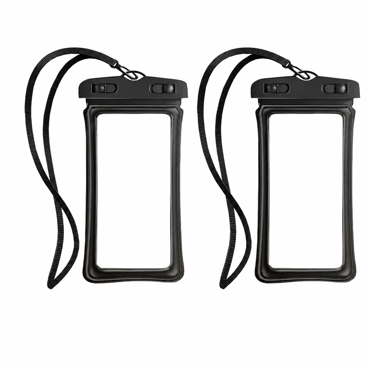 SKY-TOUCH IPX8 Waterproof Phone Pouch with Lanyard - 2 Piece