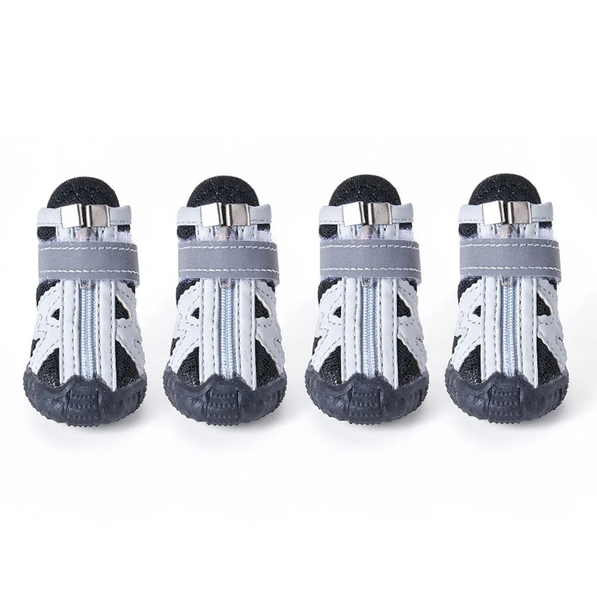 4 Piece Pet Dog Shoes Breathable Mesh Soft Sole Dog Boots