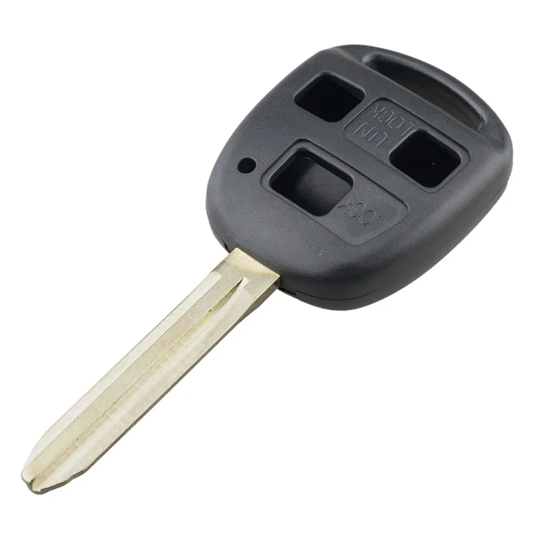 Replacement 3 Buttons Car Key Case with Uncut Key for Toyota