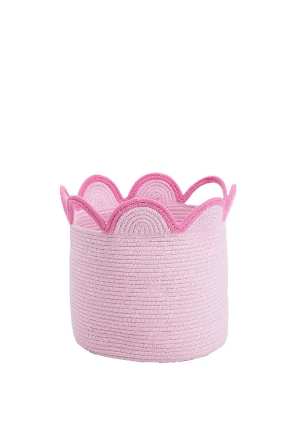 Scalloped Rope Utility Basket