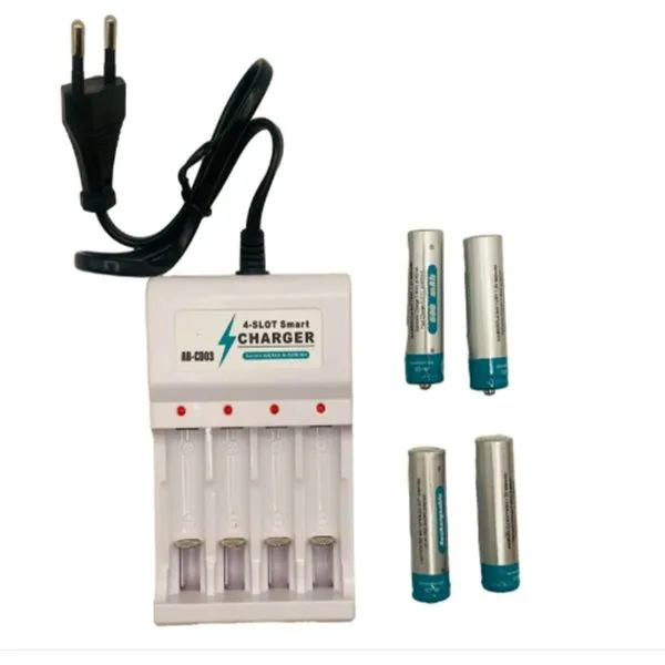 Aerbes AB-CD02 600MAH 4 Slot AA & AAA Rechargeable Battery Charger set