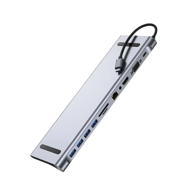 Laptop Docking Station Converter 11-in-1 Expansion Dock