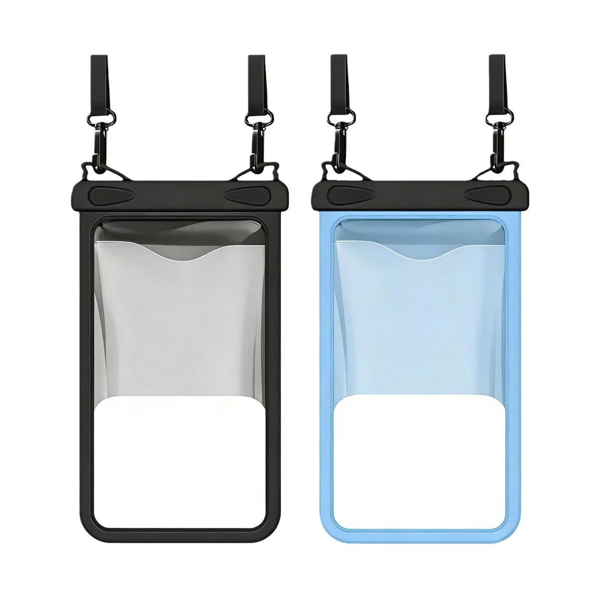 Universal Large IPX8 Waterproof Phone Case - Double Hook - 2 Pack - 8.9in