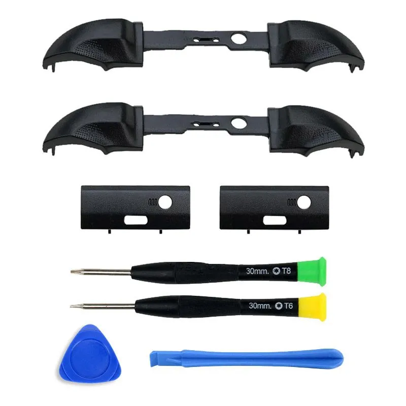 Replacement LB RB Bumpers & Brackets Kit Compatible with Xbox Series X/S