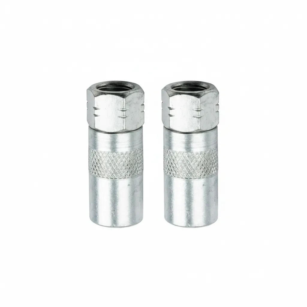 Groz Grease Coupler Nozzle with 360 Swivel - 7,000 PSI - 2 Pack